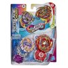 Beyblade Burst Rise Hypersphere Dual Pack Master Devolos D5 and Forneus F5-2 Right-Spin Battling Top Toys, Ages 8 and Up