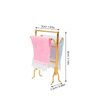 JOINPAYA 1: 12 Dollhouse Towel Rack Dollhouse Miniature Bath Towel Rack Mini Towels Dollhouse Bathroom Furniture Model Set Doll House Play House Accessories Decorations