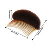 ericotry Hair Comb, 2PCS Charming Bump It Up Volume Inserts for Beehive Style, Nylon, 6x8.5cm/2.36x3.35, Brown (Color: black, beige, brown), for Women and Girls with Long Hair of All Ages