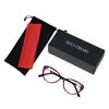 OCCI CHIARI Progressive Multifocus Women Cateye Reading Glasses Anti Blue Light Reader Spring Hinges (W+Red, 3.00)