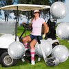 Haoguo 14Pcs Golf Balloons Golf Birthday Party Decorations Include 12 Pcs Golf Ball Balloons 2 Pcs Golf Club Balloons for Golf Party Sports Theme Party Supplies ﻿