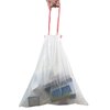 Doryh 2.5 Gallon White Drawstring Trash Bags, 2 Rolls/120 Counts