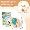 Busy Board for Toddlers Elephant Busy Board Montessori Sensory Board Toy Busy Board with Light Switch Wooden Activity Board for Toddlers