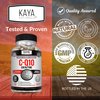 Kaya Naturals - CoQ10 Power Antioxidant Supplement for Vascular, Heart Health, Healthy Blood Pressure Levels, and Immune Function - Restores Daily Cellular and Energy Production - 60 Veggie Capsules