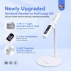 SAVILAND LED U V Light with Magnetic Stand & LCD Screen Portable Nail Lamp Kit Handsfree 2-Timer Modes Portable Mini Nail Dryer Stand for Gel Nails USB Rechargeable and Wireless for Home DIY Manicure