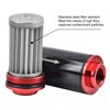 EVIL ENERGY Inline Fuel Filter 100 Micron with 6AN 8AN 10AN Adapter Universal 50MM