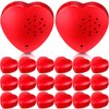 Fabbay 20 Pack Voice Recorder for Stuffed Animal 30 Seconds Heart Red Push Button Heart Sound Recorder Recordable Device for Stuffed Animals Blanket Pillow Message Recording