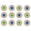 Curious Minds Busy Bags 12 Eye Glow in The Dark Super Bouncy Balls - Spooky Eyeball Novelty Party Favor Toy Halloween, Ophthalmologist, Optometry Anatomy (1 Dozen)