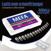 MEFA Nail Tips, Medium Almond Nail Tips 15 Sizes, 600 Pcs Gel x Nail Tips Pre-shaped Half Matte Full Cover Acrylic Nail Tips Press on Nails for Nail Extension Home DIY Salon Manicure