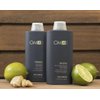 Organic Male OM4 Renew: Lime Ginger Glycolic Brightening Body Scrub - Mens Exfoliating bodycare with Vitamin C