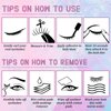 SIMER 5 Pairs False Eyelashes Manga Lashes Natural Look C Curl Wispy Mink Lashes 12mm Strip False Eyelashes for Eyelash Extension