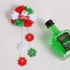 Merry Christmas Cheer Bow Hair Clips Girls Santa Claus Dress Outfit Decor Accessories Xmas Gift Cute Long Tassel Flower Ribbon Alligator Hairpins Barrettes for Kids Teen Toddler