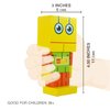 Wood & Robotics Wooden Robot Toy, cubebot cubebot, Cube Toy Puzzle, Micro, Stacking Robots, Fidget Bots, Puzzle Transforming Cube, Yellow