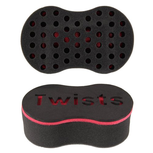 Beauty7 Magic Sponge Hair Brush for Twists, Afros, Coils, Dreadlocks (2 PCS)