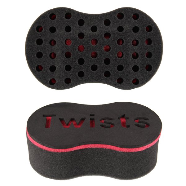 Beauty7 Magic Sponge Hair Brush for Twists, Afros, Coils, Dreadlocks (2 PCS)