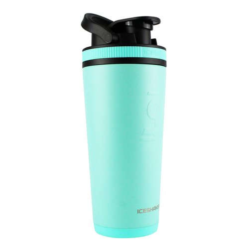 Ice Shaker 26 Oz Shaker Bottle, Stainless Steel Water Bottle and Protein Shaker, As Seen on Shark Tank, Reusable Stainless Steel Water Bottle, Gym Water Bottle, Mint