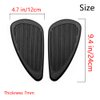Kucehiup Motorcycle Fuel Tank Knee Pad, Vintage Tank Side Panels Protector Stickers Universal Gas Petrol Tank Knee Pads(Black2)
