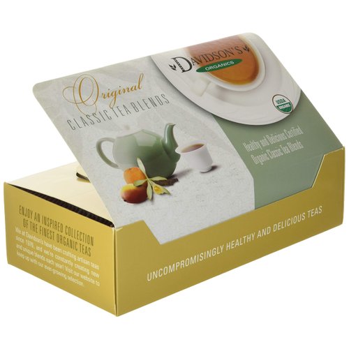 Davidson's Organics, Assorted Decaf & Herbal Tea Blends, 100-count Individually Wrapped Tea Bags