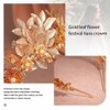 Yean Gold Leaf Crown Wedding Headband Leaves Bridal Headpiece Flower Festival Hair Accessories for Women and Girls (Gold)