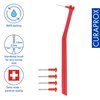Curaprox Prime Plus Interdental Brushes, CPS 07 Holder with 5 Brushes, 0.7 mm to 2.5 mm