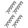718-Beauty Backspin Spiral Hair Pin, Easy & Fast Bun Maker Twist Screws - Hair Pin for Women, Updo Hair Accessories - Color Match for Dark Hair, 4 Pins