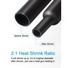 MILAPEAK 650 PCS Heat Shrink Tubing Kit, UL Approved Heat Shrink Tube Wire Wrap, 2:1 Ratio Electrical Cable Sleeve Assortment with Storage Case for Long Lasting Insulation Protection (8 Sizes, Black)