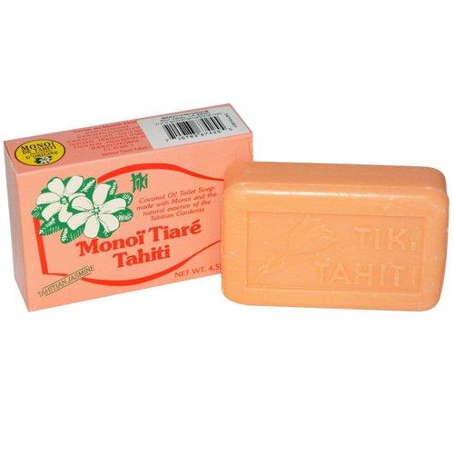 Monoi Tiare Tahiti Tahitian Jasmine Coconut Oil Toilet Bar Soap - 4.55 oz