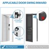 Anti-Theft Video Doorbell Mount, No-Drill Ring Doorbell Holder, Camera Doorbell Door Mount Not Block Sensor, Adjustable Blink Video Doorbell Bracket for Home/Apartment Door