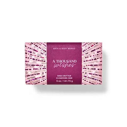 Bath and Body Works Shea Butter Cleansing Bar Soap 4.2 oz (A Thousand Wishes)