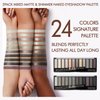 RevoNext 2 Pack 12 Colors Naked Eyeshadow Palette Neutral Nude Matte Shimmer Glitter Eyeshadow Ultra Pigmented Brown & Taupe Smokey Eyeshadow Makeup Kit