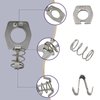 RVPNR 6 Pieces Water Heater Cam Lock, Metal Water Heater Door Latch, RV Camper Hot Water Heater Cover, Door Latch Fastener-Zinc Plating, Silver.