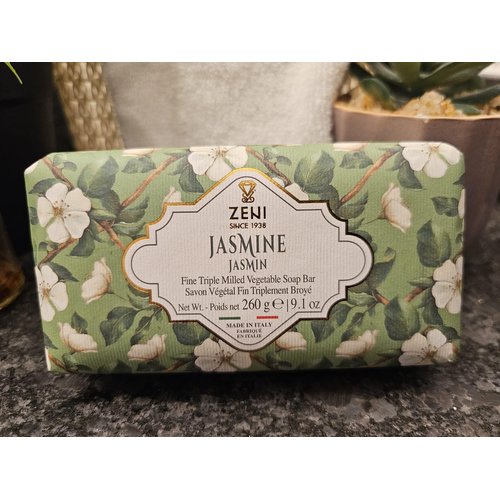 Generic Jasmine Fine Triple Milled Vegeteble Soap Bar, 9.1 Oz, From Italy