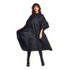 Betty Dain Classique Cutting/Styling Cape, Stylish, Lightweight Iridescent Fabric, Water-Resistant, Machine Washable Nylon for Durability, Snap Neck Closure, Black, 45 Inches Wide x 60 Inches Long