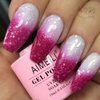 AIMEILI Soak Off U V LED Temperature Color Changing Chameleon Gel Nail Polish - Hot Pink to Glitter White (TC04) 10ml