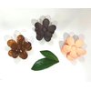 Sureema Big Hair Claw Clips, 3PCS Matte Flower Hair Clips,for Medium Thick Hair Women Girls 3PCS Colors