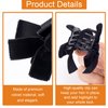 HINZIC 4pcs Black Bow Hair Claw Clips, Mini Bowknots Hair Clamps, Velvet Bows Hair Barrettes Alligator Hair Clips for Christmas Halloween Birthday Women Accessories