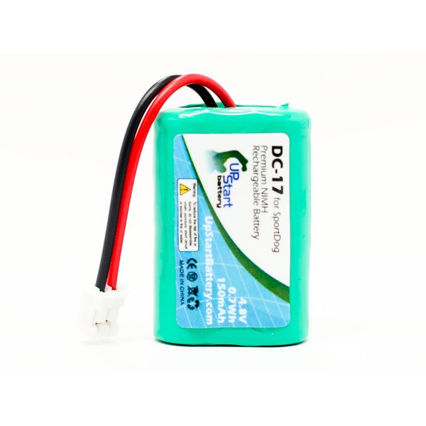 Replacement for SportDog Wetland Hunter SD-400 Camo Receiver Battery - Replacement for SportDog DC-17 Dog Training Collar Battery (150mAh 4.8V NI-MH)