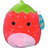 Squishmallow Oficial Kellytoy Food Squad Plush Toys Soft Plush Animal (8 Inch, Scarlett Strawberry)