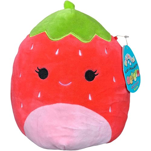 Squishmallow Oficial Kellytoy Food Squad Plush Toys Soft Plush Animal (8 Inch, Scarlett Strawberry)