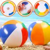 3 otters 24PCS Beach Balls for Kids, 8 Inch Inflatable Beach Balls Bulk for Party Supplies Decorations, Adults Kids Summer Swimming Pool Toys Party Favors