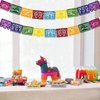 Mexican Felt Banner Picado Banner-Mexican Party Fiesta Felt Banners,Dia De Los Muertos Decorations Party Supplies (flower 1)