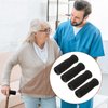 KALIONE 4 Packs Cane Grip Replacement, Walking Canes Grips for Seniors, Cane Handle Grip Replacement, Offset Cane Handle Grips, Black Foam Grip Replacement for Cane Accessories