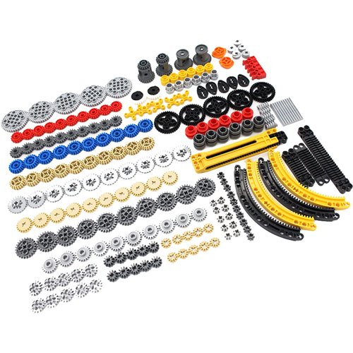 SEEMY 233PCS Gear Set for Technic Series Parts Compatible with Lego Technic Parts, DIY Gears Assortment Pack(Liftarm, Pins, Axles, Connectors) for Technic Building Blocks Set (Gear Set)