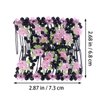 LALAFINA 3pcs Hair Combs Double Side Combs Clip Double Row Hair Comb Beaded Pink Flower Shape Headband
