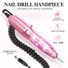 Nail Drill Handpiece Replacement for Professional Nail Drill Machine, 20000 RPM Handpeice Replacement Parts for SUBAY, ALLE˙S, HOINVO and JIASHENG, Pink