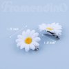 Framendino, 12 Pack Daisy Hair Clips Daisy Flower Clips Flower Hair Barrettes Hair Pins for Wedding Hair Accessories