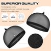 100 Pieces Wig Cap Elastic Medium Nylon Stocking Caps Stretchy Stocking Wig Caps Secure Your Hair, Lightweight, Breathable (Black)