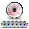 WATERWICH 2inch 52mm Water Temperature Gauge Thermometer Meter Kit 7 Color 30-250℉ / 0-120℃ Two-in-One for Car Truck Vehicle Boat Marine（Fahrenheit & Celsius）