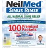 NeilMed Sinus Rinse All Natural Relief Premixed Refill Packets 100 Each