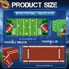 Preboun Football Tablecloth 51 x 86 Inches Disposable Touchdown Table Cover Plastic Football Field Tablecloth Football Party Decorations for Birthday Party Football Game Day Tailgate Party (10 Pieces)